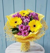 Букет цветов из:  Хризантемы и Герберы в Тимошкино