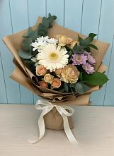 Букет цветов из:  Герберы и Хризантемы в Тимошкино