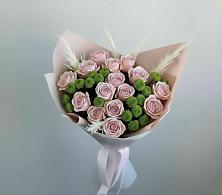 Букет цветов из:  Розы и Хризантемы в Тимошкино