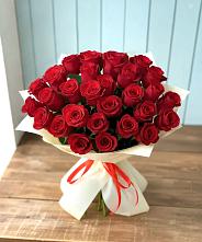 Букет 29 Красных роз в Тимошкино