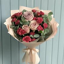 Букет цветов из:  Гвоздики и Розы в Тимошкино